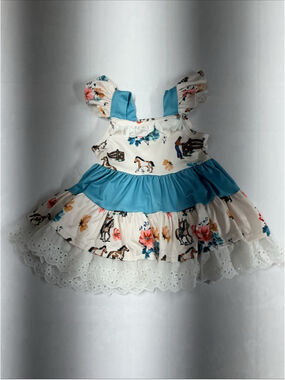 Cowgirl Baby Dress In New Condition With Tags Size 3-6 Months In New Condition